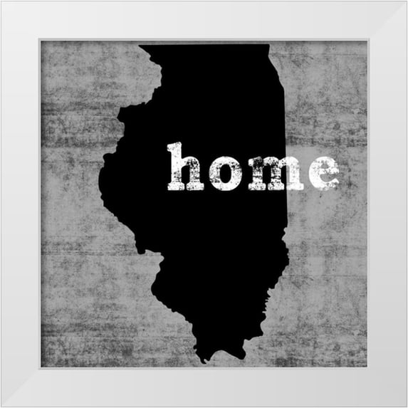 Wilson, Luke 26x26 White Modern Wood Framed Museum Art Print Titled - Illinois