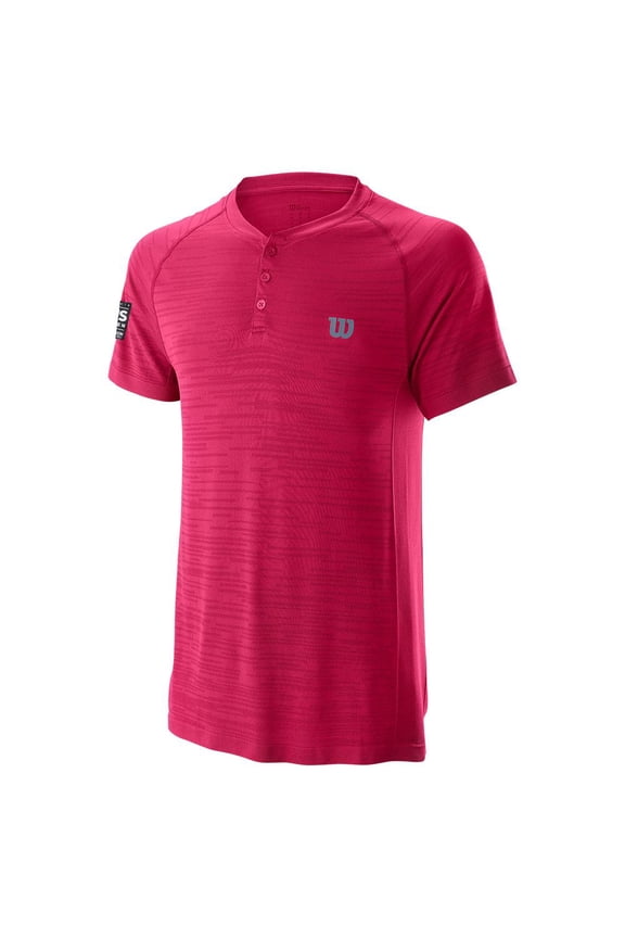 Men`s 2019 US Open Competition Seamless Tennis Henley Granita (  SMALL Granita  )