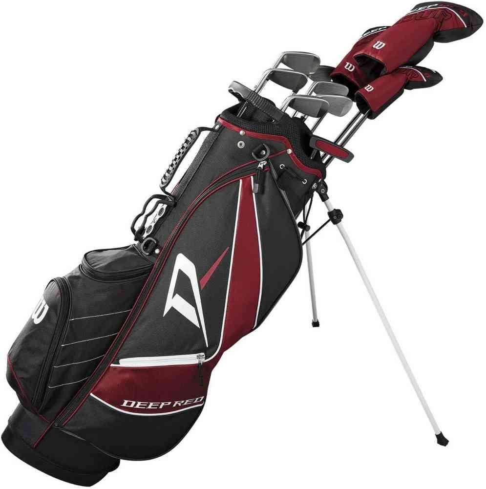 Wilson Men's Deep Red Tour Complete Golf Set Right Handed W/ Bag
