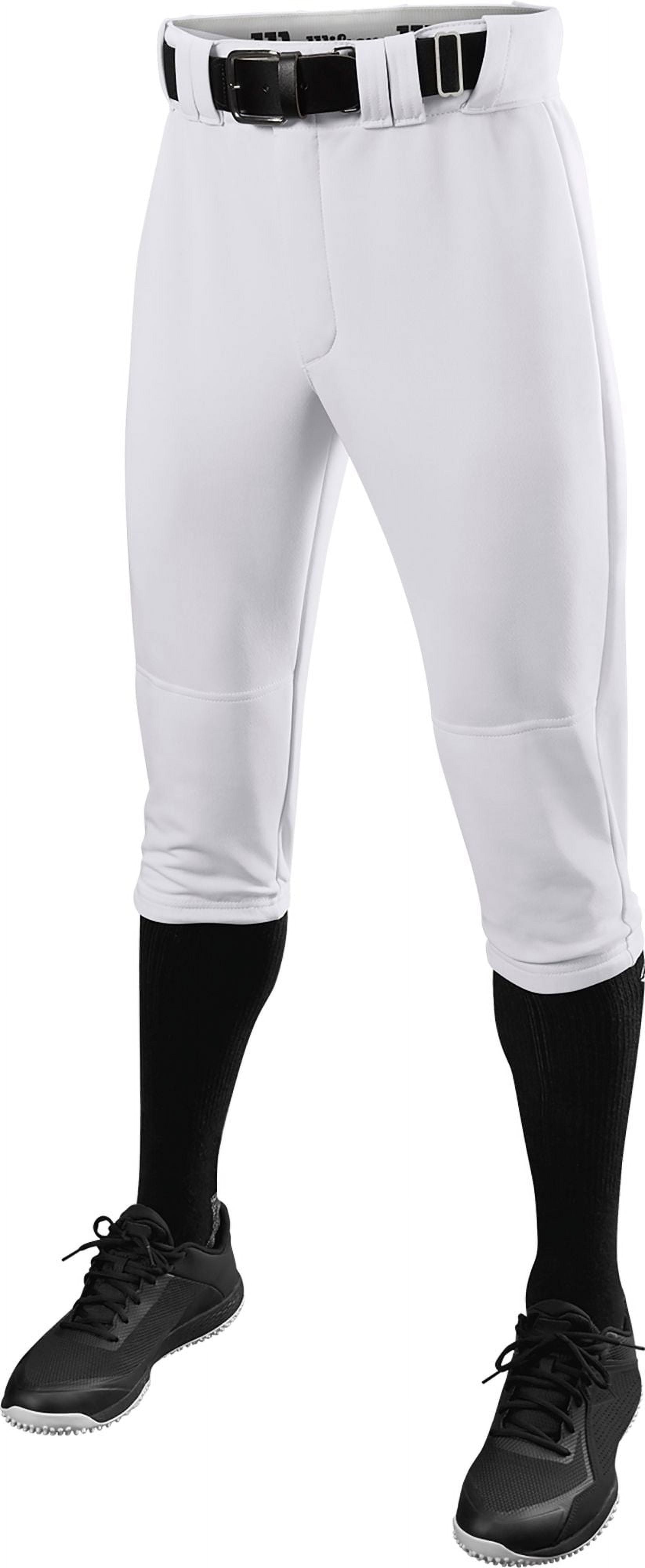 Wilson Men's P203K Knicker Baseball Pants (Team White, XXL)