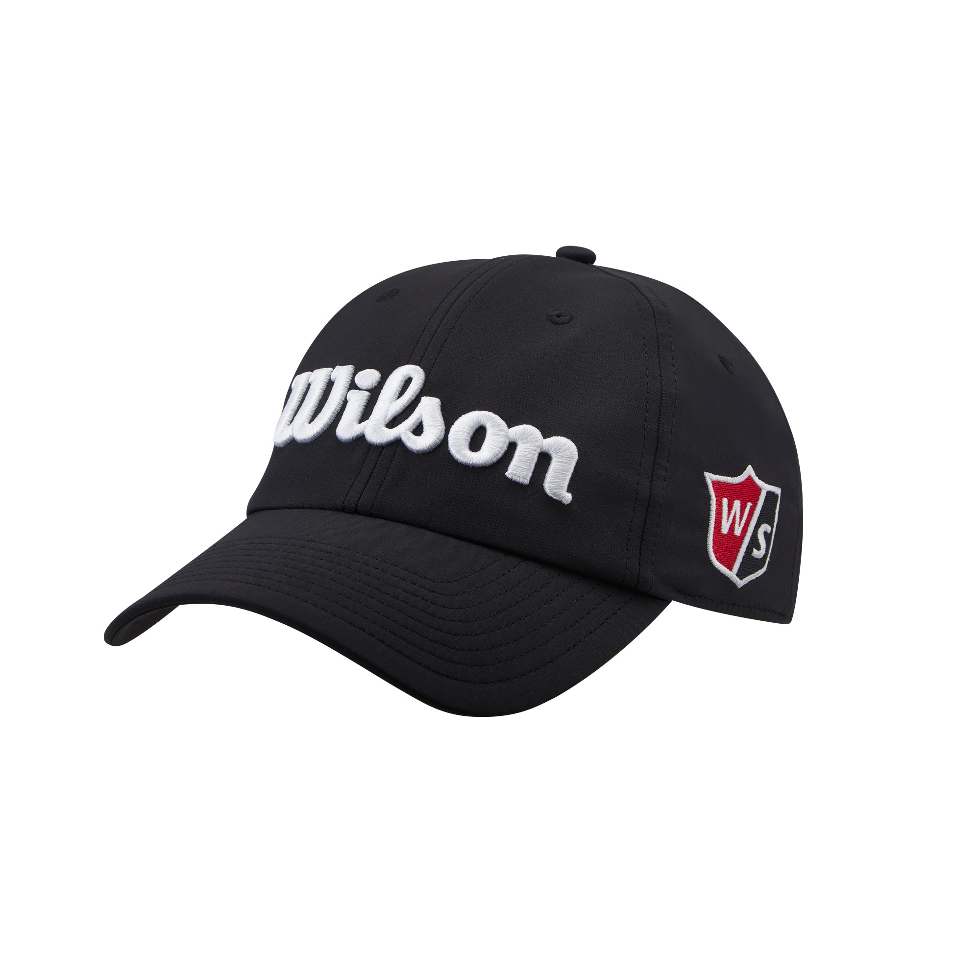Wilson Men's Pro Tour Golf Hat Black and White - Walmart.com