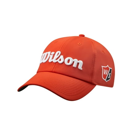 Wilson Men's Pro Tour Golf Hat Orange and White