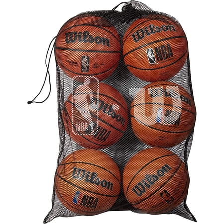 Wilson NBA and WNBA Basketball Bags Nba 6 Ball Mesh Bag