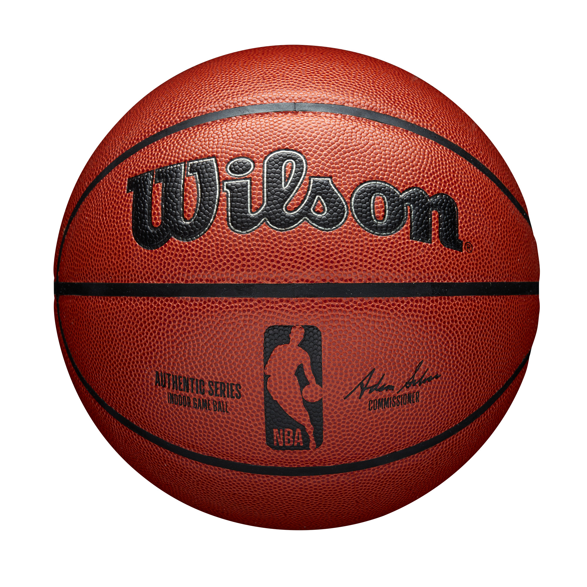 Wilson NBA Authentic Indoor Competition Basketball, Brown, 29.5 in. - image 1 of 6