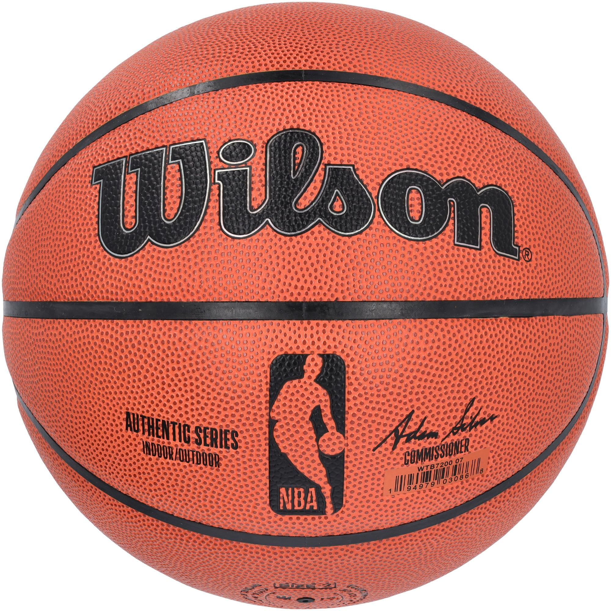 Wilson NBA Authentic Indoor/Outdoor Basketball, Brown, 29.5 in.