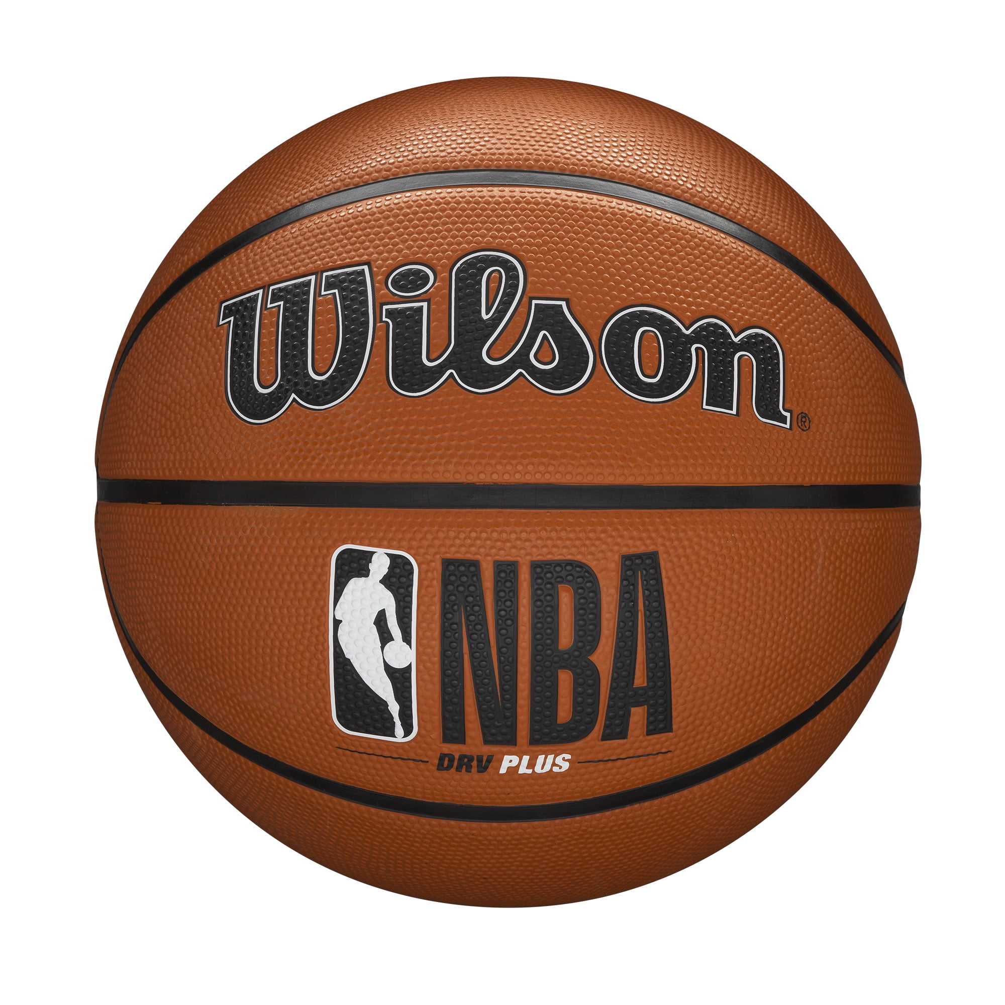 Wilson NBA DRV Plus Outdoor Basketball, Brown, 28.5 In