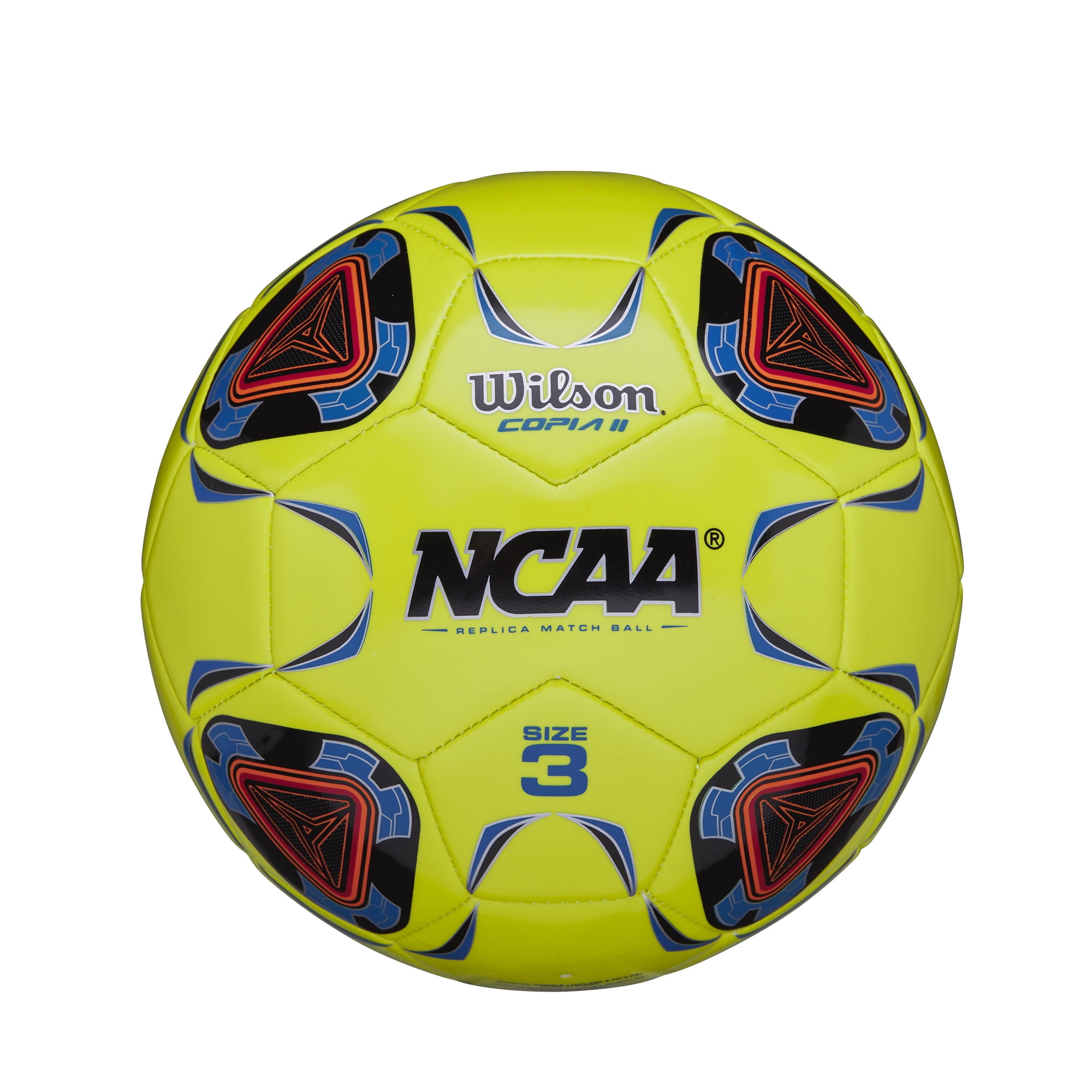 Wilson NCAA Copia II Soccer Ball, Size 3 - Optic Yellow