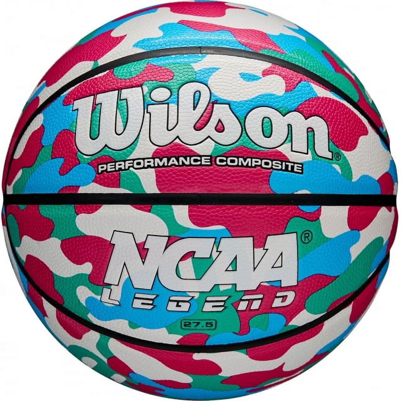 Wilson NCAA Legend Basketball, Pink Camo, Size 6