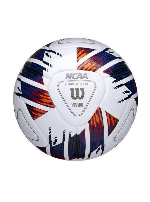 Wilson NCAA Vivi do Size 5 Match Soccer Ball, White, Orange, Purple