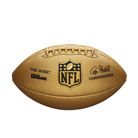 Wilson NFL The Duke Metallic Edition Football - Gold, Official Size