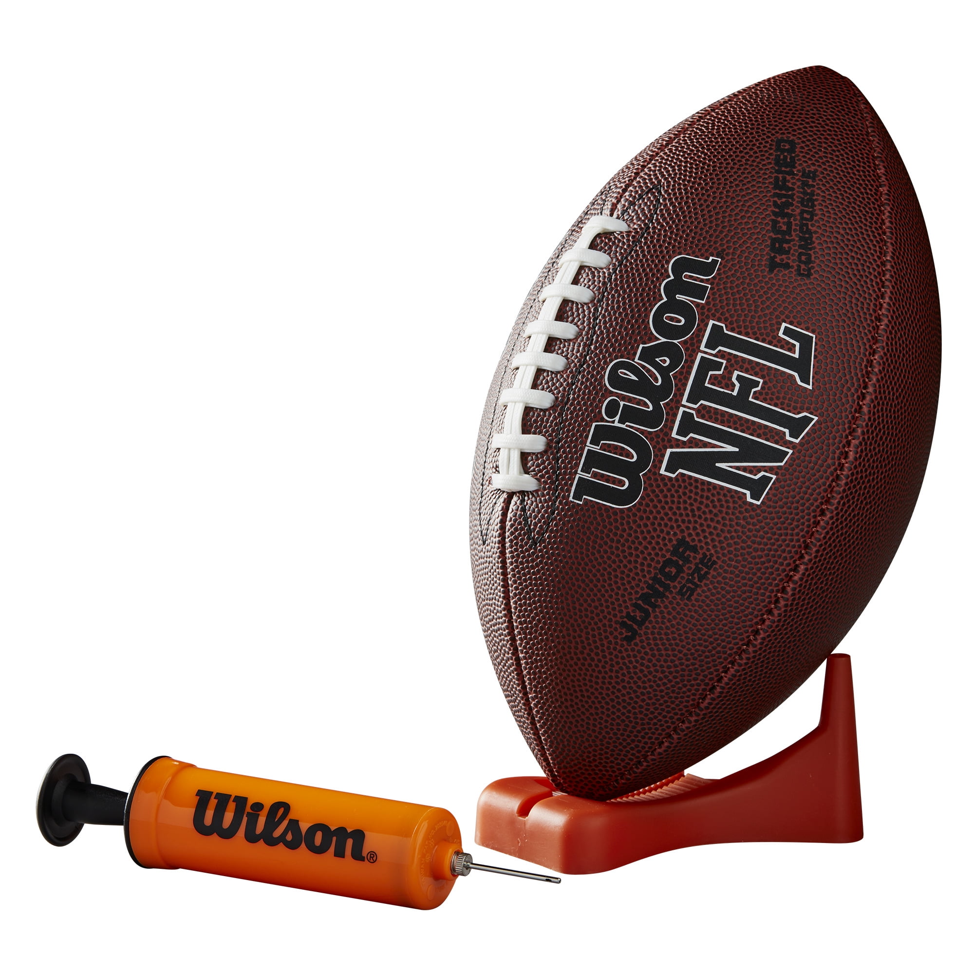 Wilson NFL Enforcer Football with Pump and Tee