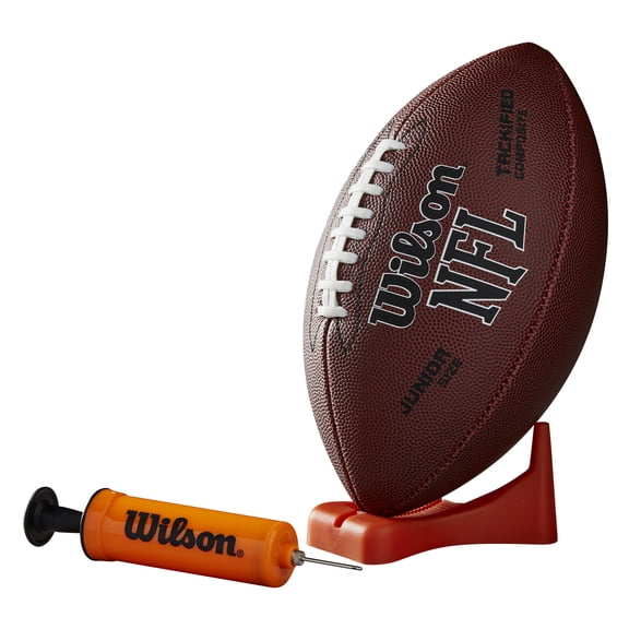 Wilson NFL Enforcer Football with Pump and Tee