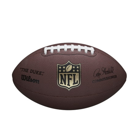 Wilson NFL "The Duke" Replica Composite Football, Size: Official