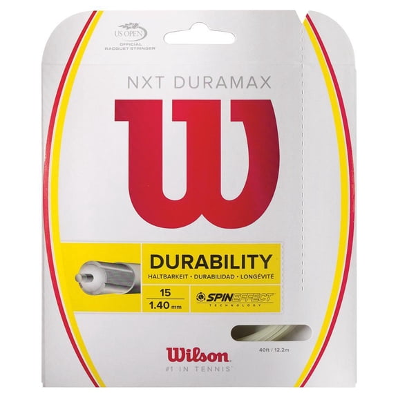 Wilson NXT Duramax 15 Gauge Multifilament Tennis String Set, 40 ft, Natural
