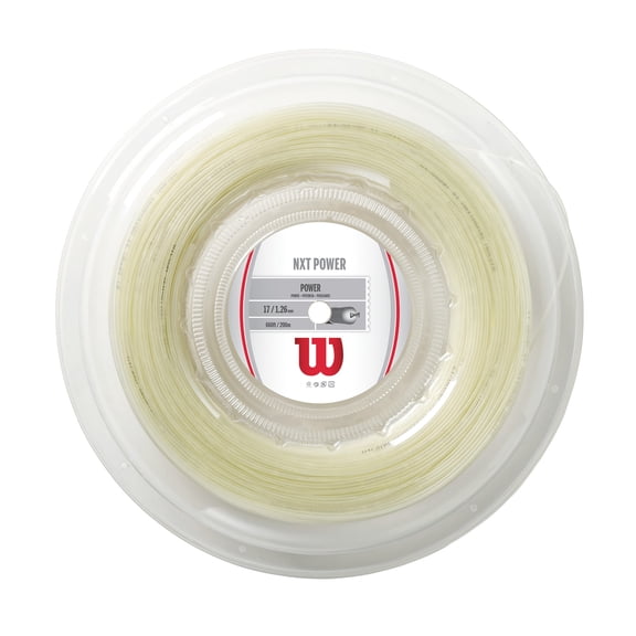 Wilson NXT Power 17 Tennis String Reel, 200m Natural