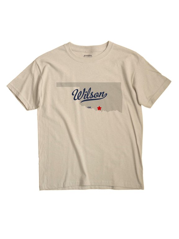 Wilson Oklahoma Map Graphic T-Shirt