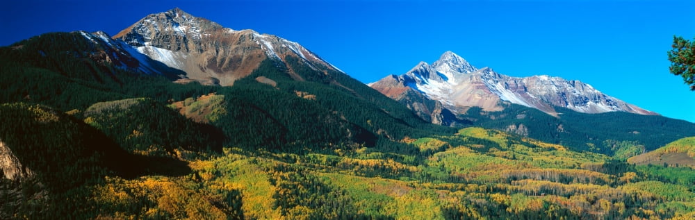 Wilson Peak San Juan National Forest Colorado Canvas Art - Panoramic Images (27 x 9)