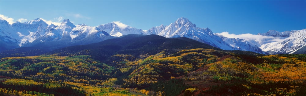 Wilson Peak San Juan National Forest Colorado Canvas Art - Panoramic Images (36 x 12)