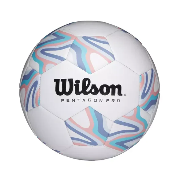 Wilson Pentagon Pro Pastel Soccer Ball, Size 4, Composite Shell, Butyl Bladder, 1-Pack