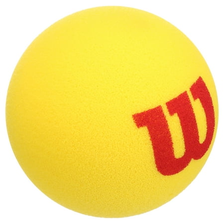 Wilson Pressureless Tennis Ball, Foam Yellow, 14.00 x 6.50 x 4.00 Inches, 3 Count