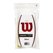 Wilson Pro Overgrip Tennis Racket Grip, White, 30 Count