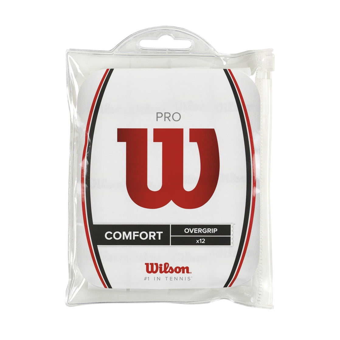 Wilson Pro Tennis Racket Overgrip - White, 12 Pack
