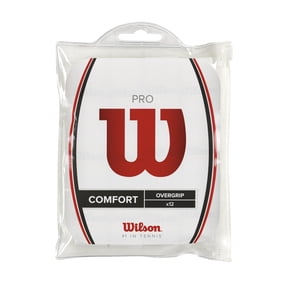 Wilson Pro Tennis Racket Overgrip - White, 12 Pack