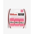 thumbnail image 1 of Wilson Pro Tennis Racquet Overgrip (3-Pack) (Pink), 1 of 2