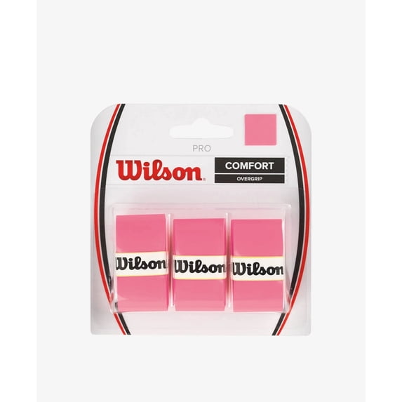Wilson Pro Tennis Racquet Overgrip (3-Pack) (Pink)