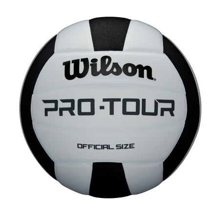 Wilson Pro Tour Indoor Volleyball, Black/White
