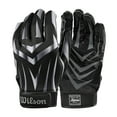 thumbnail interactive-video image 1 of Wilson Receiver Youth Football Gloves - Black/Grey, Youth Medium, 1 of 4
