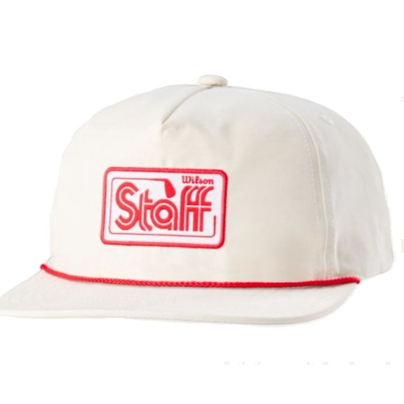 Wilson Retro Rope Snapback Hat (Cream, Adjustable) Golf Cap 2026 NEW
