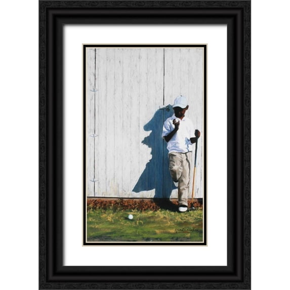 Wilson, Richard 10x14 Black Ornate Wood Framed with Double Matting Museum Art Print Titled - Saturdays Choice