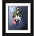 thumbnail image 1 of Wilson, Richard 12x14 Black Ornate Wood Framed with Double Matting Museum Art Print Titled - A Prayer for Peace, 1 of 4