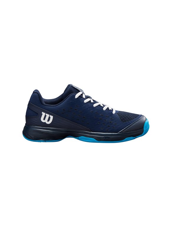 Rush Pro L Junior Tennis Shoes, Navy Blazer/White/Atomic Blue