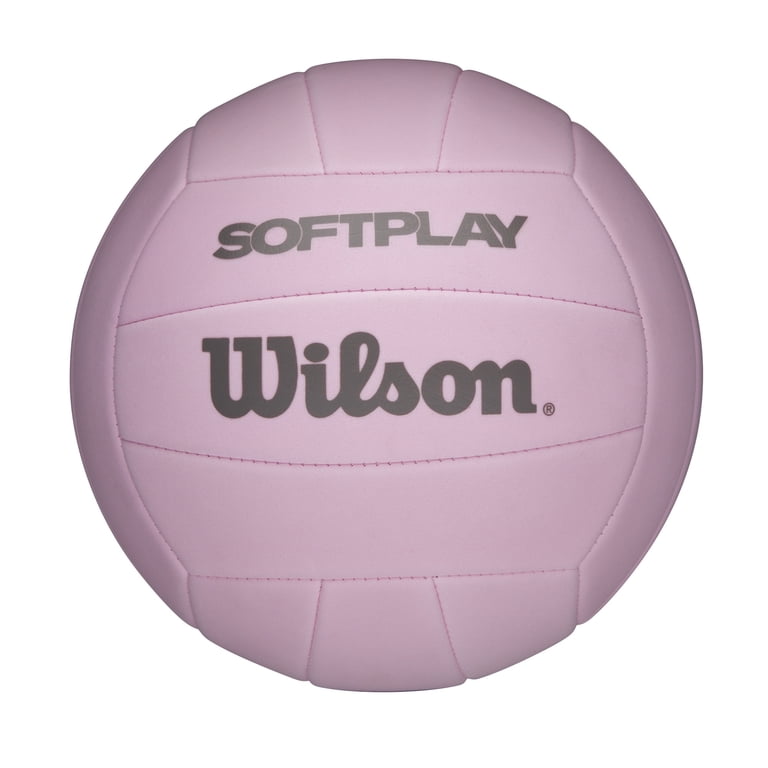 Wilson Softplay Volleyball, Pink, Official Size, Ethylene Vinyl