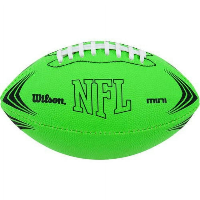 Wilson Sporting Goods NFL Mini Rubber Youth Football, Green