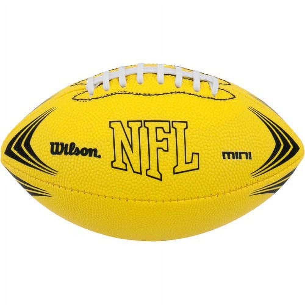 Wilson Sporting Goods NFL Mini Rubber Youth Football, Yellow - image 1 of 4