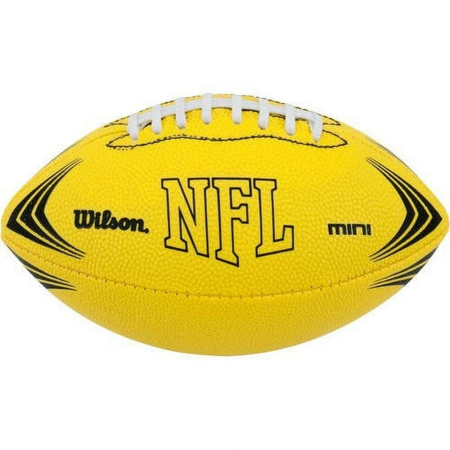 Wilson Sporting Goods NFL Mini Rubber Youth Football, Yellow