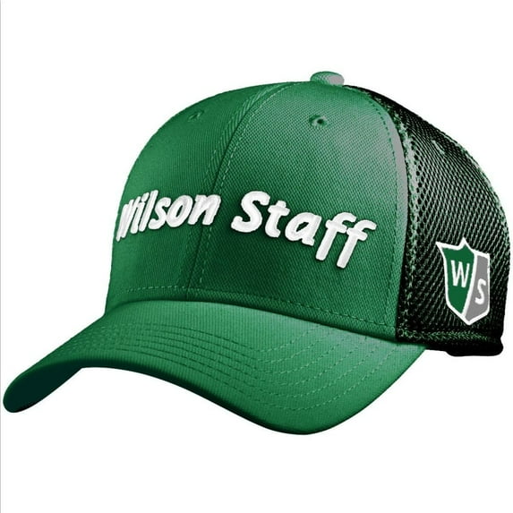 Wilson Staff 2017 Tour Mesh Cap (Forest Green, Adjustable) Golf Hat NEW