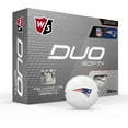 thumbnail image 1 of Wilson Staff Duo Soft + NFL Golf Balls White, New England Patriots, 1 of 6