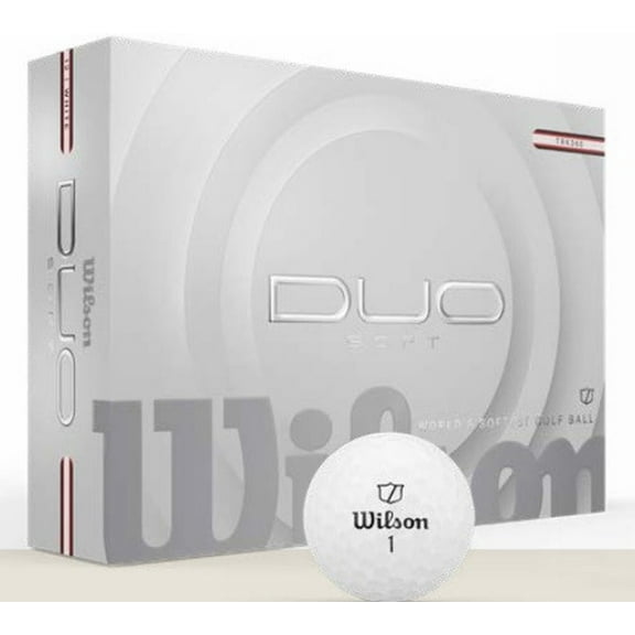 Wilson Staff Duo Soft Track 360 Golf Balls 1-Dozen White