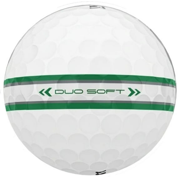 Wilson Staff Duo Soft TRK360 Golf Balls (White/Green, 3pk) 1 Sleeve 2025 NEW