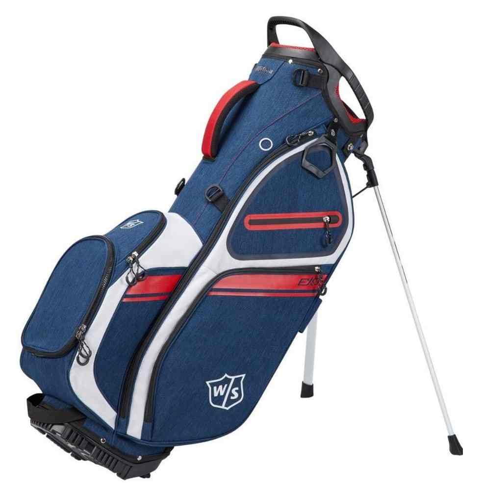 Wilson Staff Exo II Premium Stand Bag (Navy/White/Red), 9.5