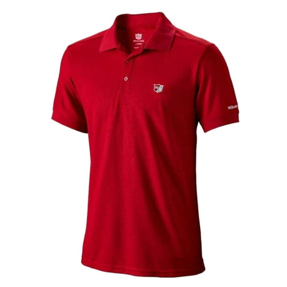 Wilson Staff Men's Performance Polo Shirt Golf Top WGA700403 (Red, S)