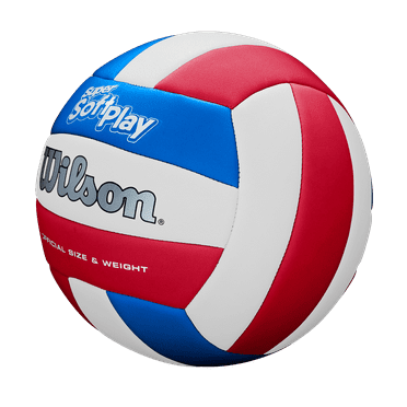 Wilson Soft Play Outdoor Volleyball, Official Size, Blue - Walmart.com