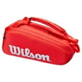 thumbnail image 1 of Wilson Super Tour 6 Pack Tennis Bag Red (  OS   ), 1 of 4