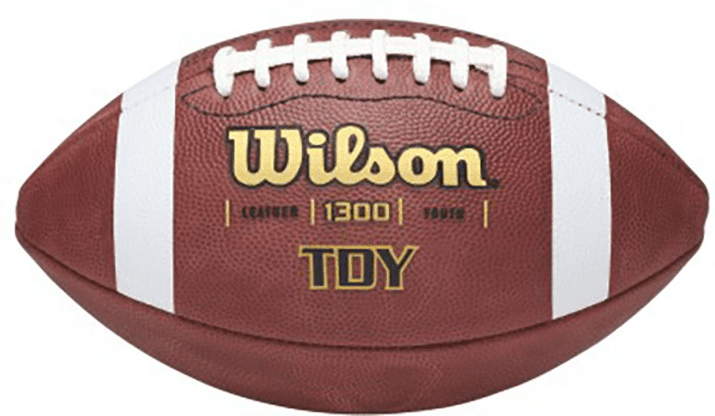 Wilson TDY Youth Leather Football With Grip Stripes