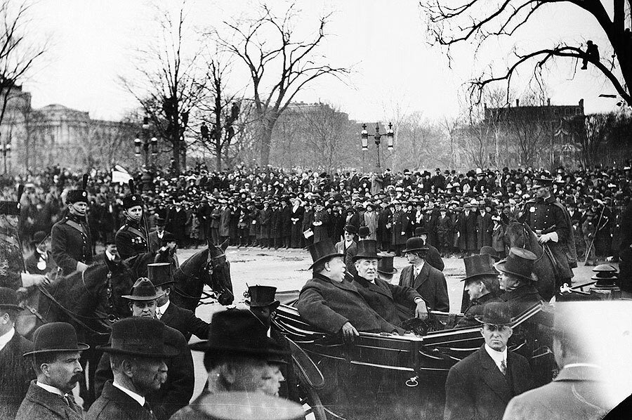 Wilson & Taft at Inauguration 1913 - Style A - 20x30 Inch Laminated ...