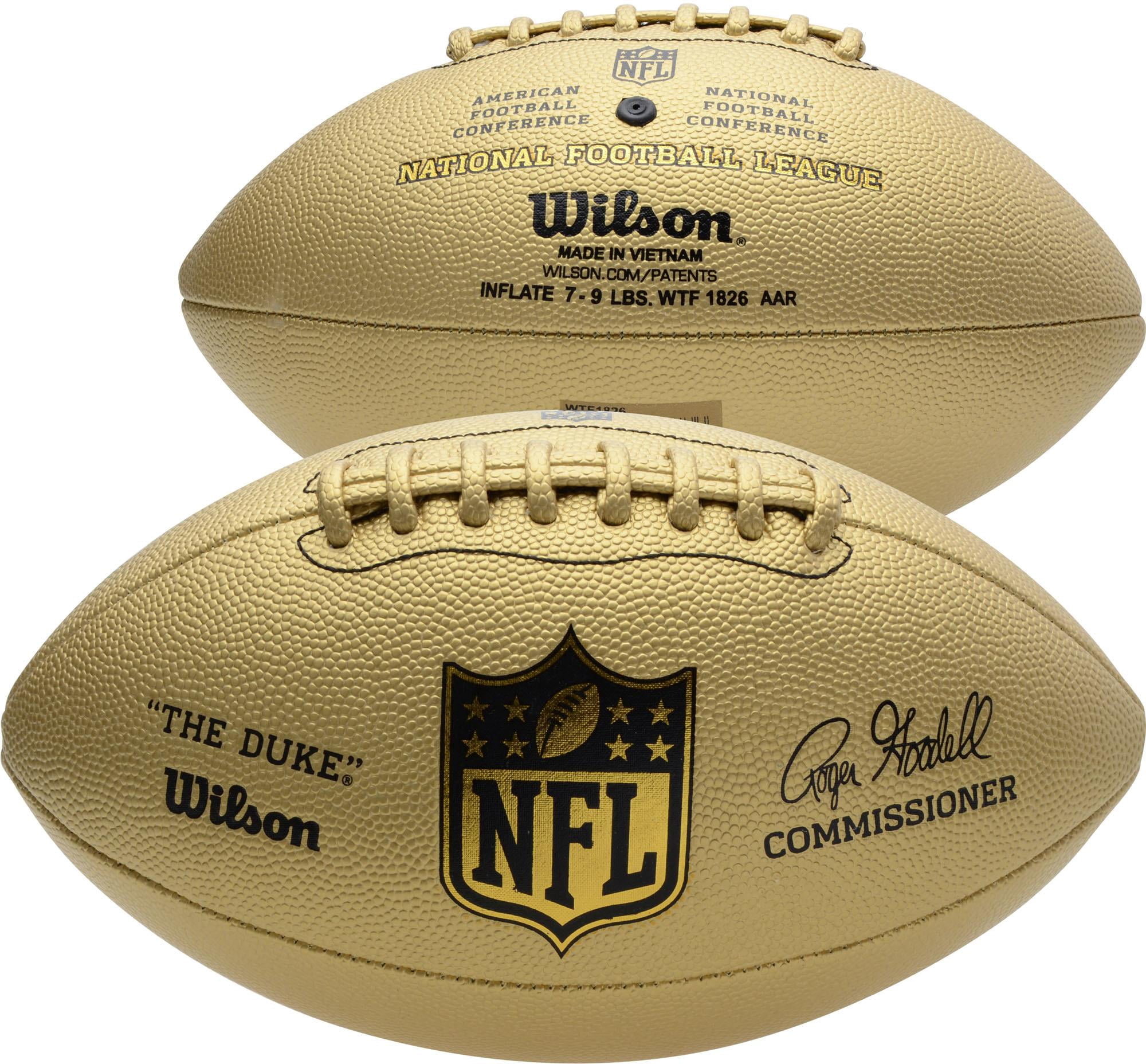 Wilson "The Duke" Metallic Edition Gold NFL Football